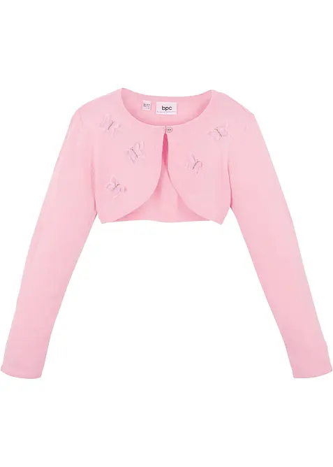 Strikket bolero med sommerfugl-applikasjon, bonprix
