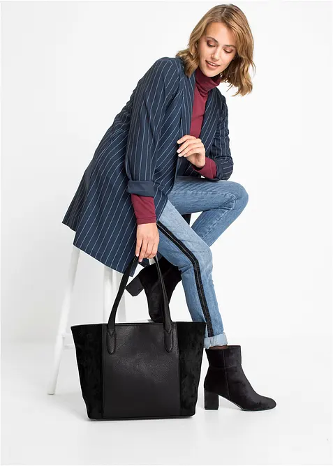 Stor shopper i materialmiks, bonprix