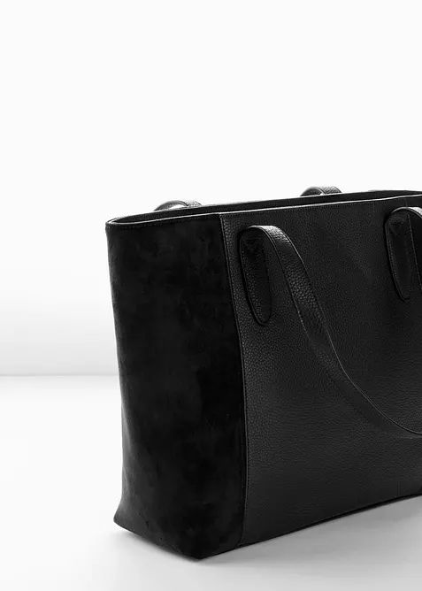 Stor shopper i materialmiks, bonprix