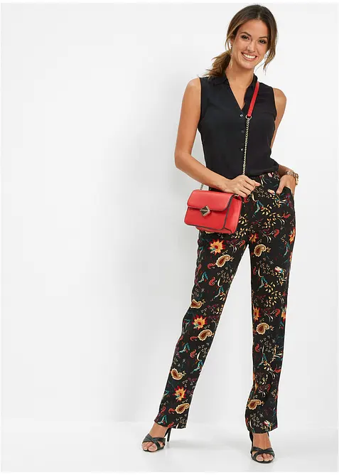 Pull on-bukse i viskose, bonprix