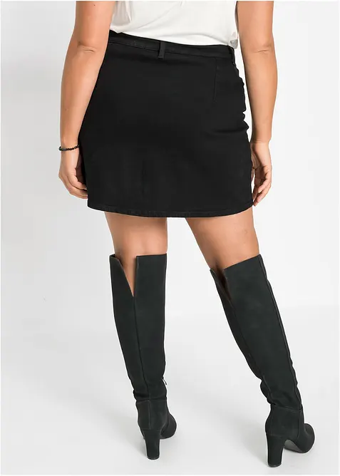 Denimskj&oslash;rt med stretch, bonprix