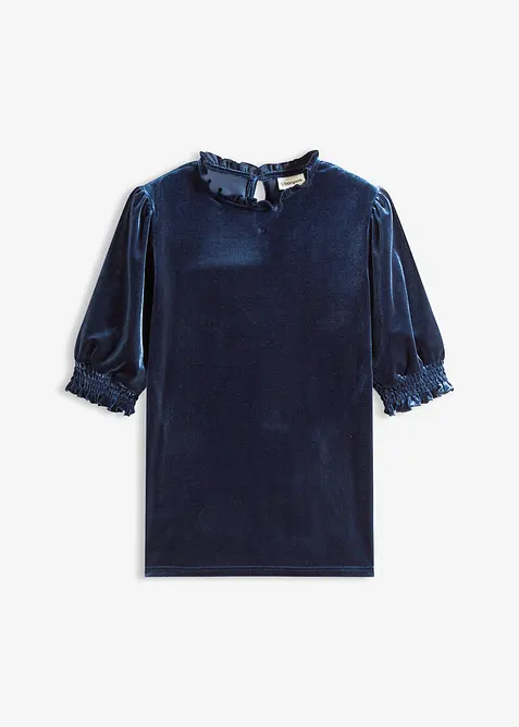 Topp i myk fløyel, bonprix