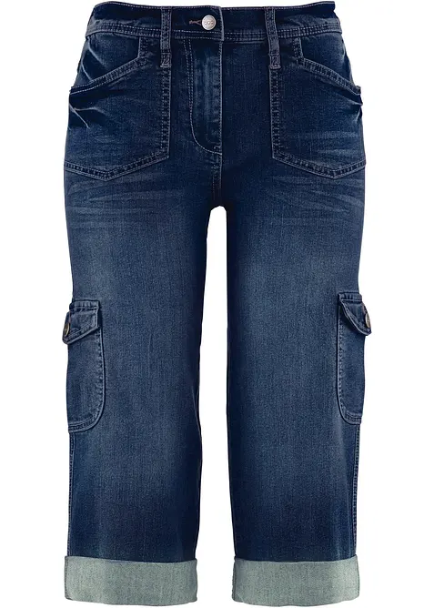 Cargo-jeans, Mid Waist, stretch, bonprix