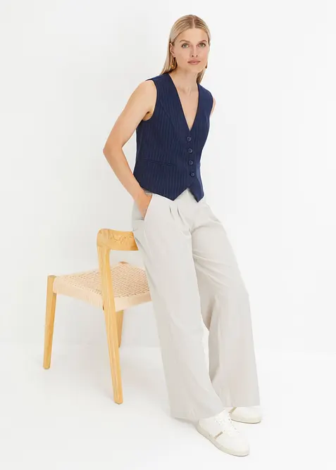 Utsvingt bukse, High Waist, bonprix