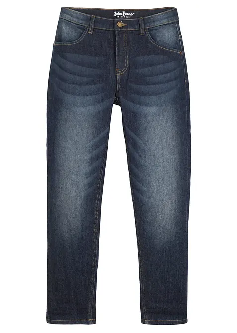 Termojeans med fleecefôr, Slim Fit, bonprix
