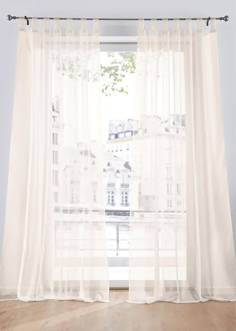 Gardiner i lett voile (2-pack), bonprix