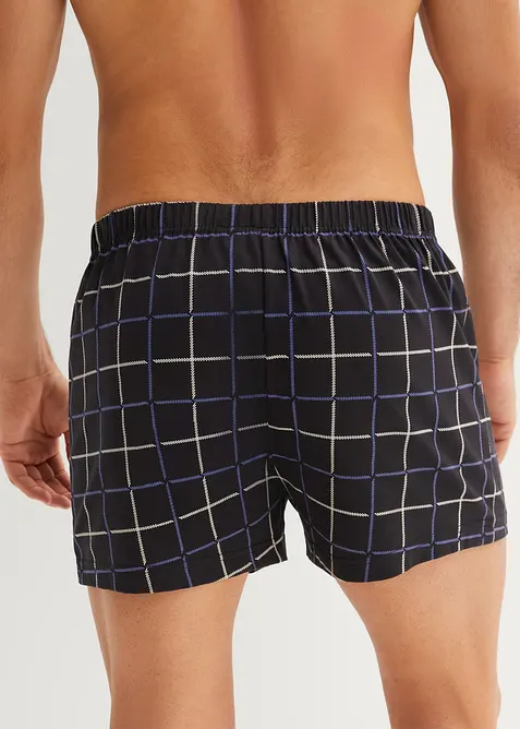 Vid boksershorts i bomullsjersey (3-pack), bonprix