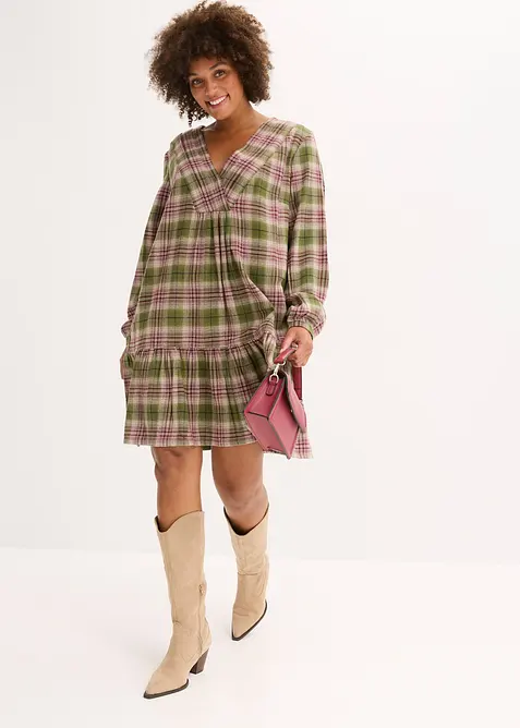 Minikjole i bomullsmiks, bonprix