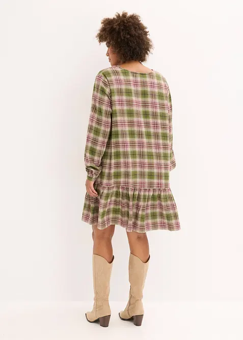 Minikjole i bomullsmiks, bonprix