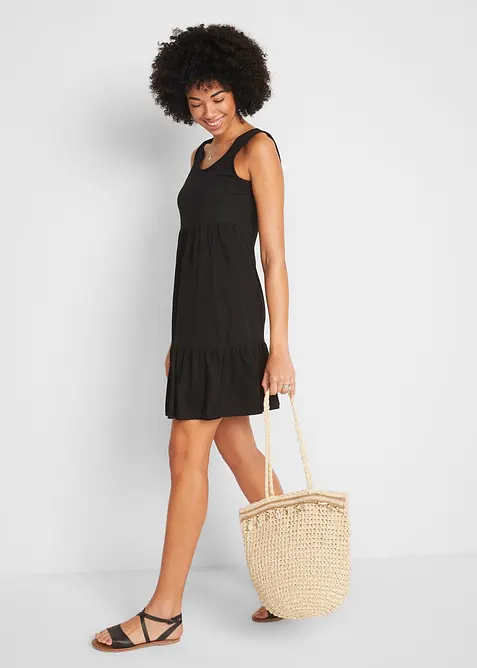 Jerseykjole i 100% bomull, bonprix