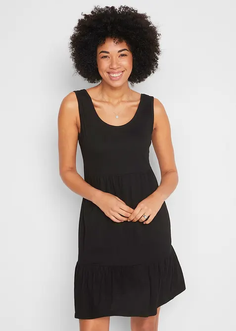 Jerseykjole i 100% bomull, bonprix