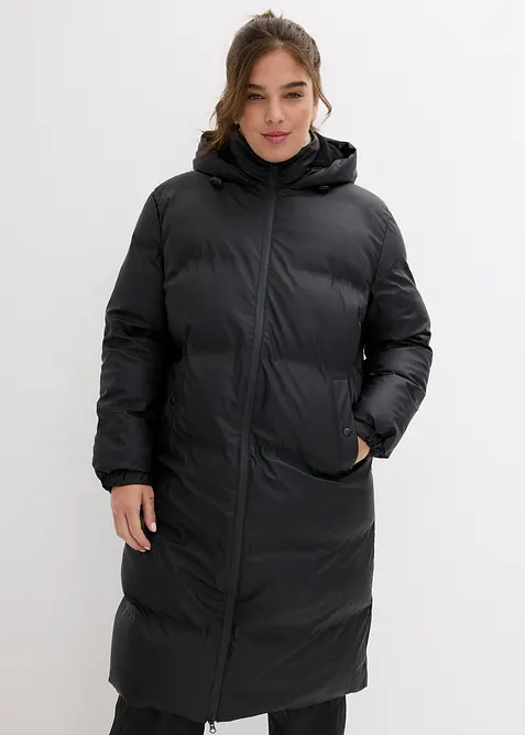 Regnk&aring;pe med vattert look, vannavvisende, bonprix