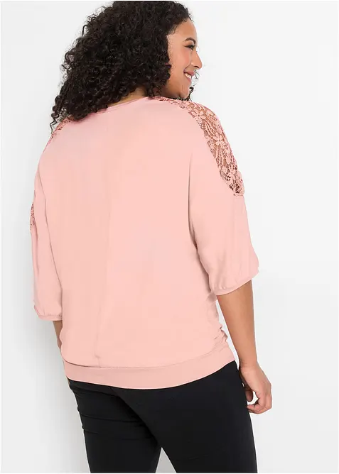 Oversized topp i viskosemiks, bonprix