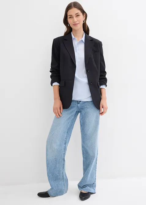 Wide Leg-jeans, High Waist, full Length, bonprix