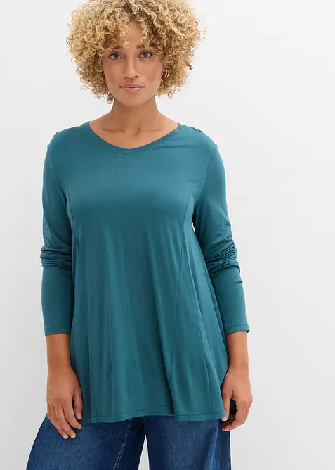 Langermet topp av myk viskose, bonprix