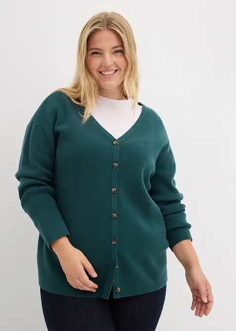 Finstrikket jakke, bonprix