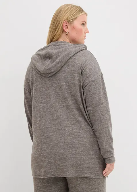 Finstrikket cardigan i lett viskosemiks, bonprix