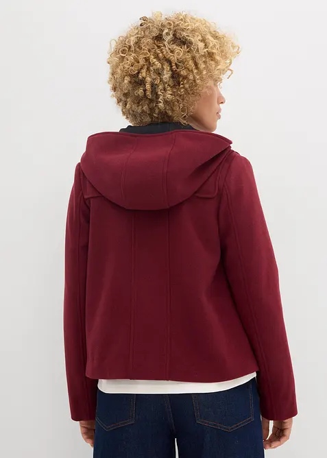 Duffeljakke i ullstil, bonprix