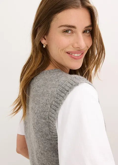 Strikket vest, bonprix