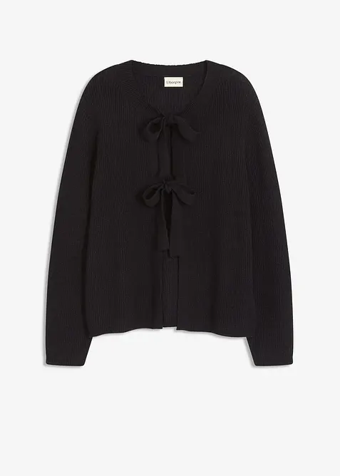 Strikkejakke i bomullsmiks, bonprix