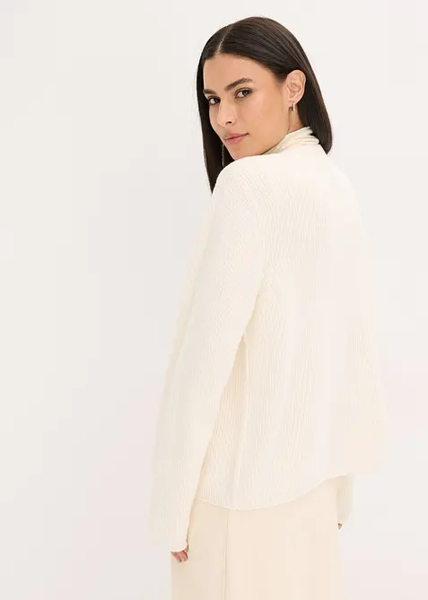 Strikkejakke i bomullsmiks, bonprix