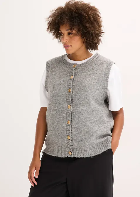 Strikket vest, bonprix