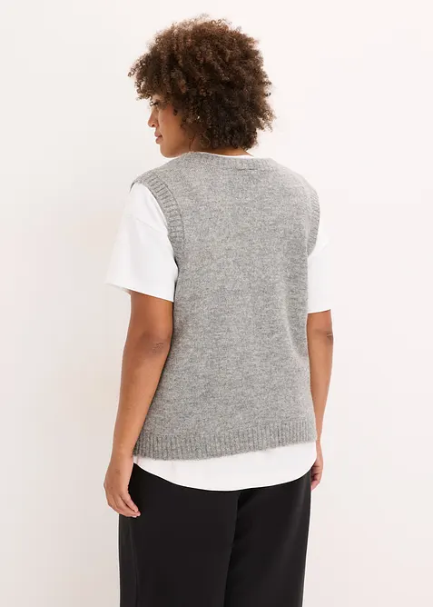 Strikket vest, bonprix