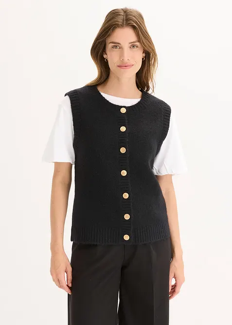 Strikket vest, bonprix