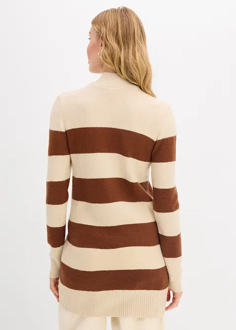 Lang, strikket genser, bonprix