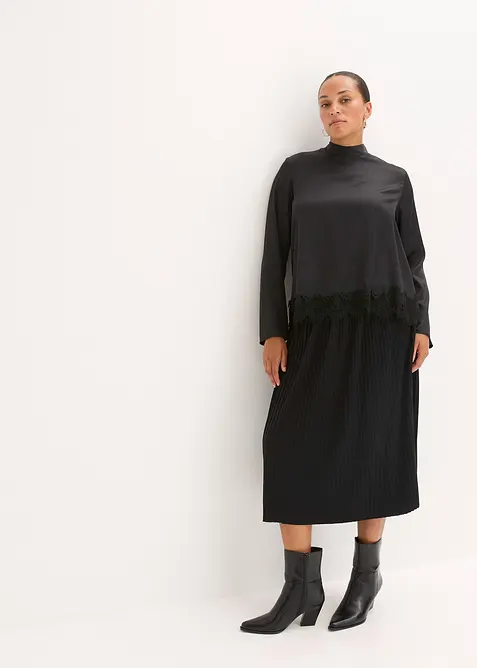 Jerseyskj&oslash;rt i lett viskosemiks, bonprix