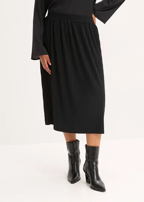 Jerseyskj&oslash;rt i lett viskosemiks, bonprix