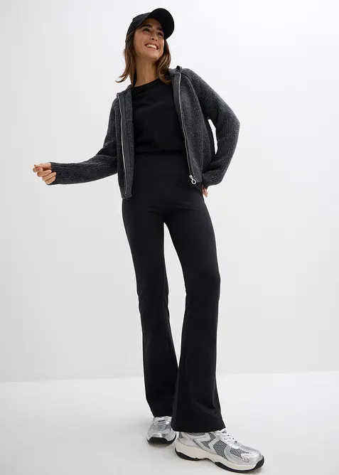 Slengbukse i økologisk bomull med stretch, bonprix