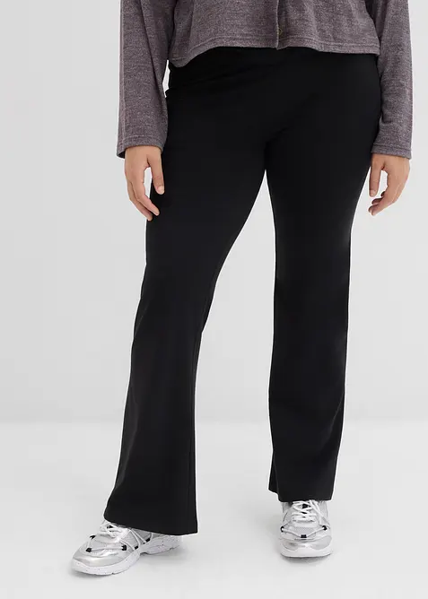 Slengbukse i &oslash;kologisk bomull med stretch, bonprix