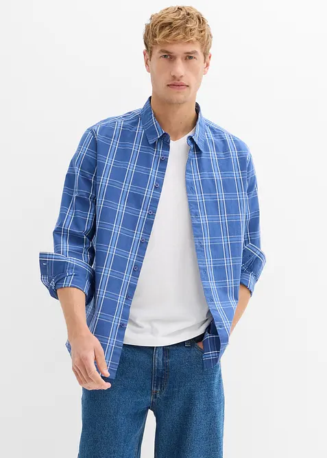 Langermet skjorte i 100% bomull, bonprix