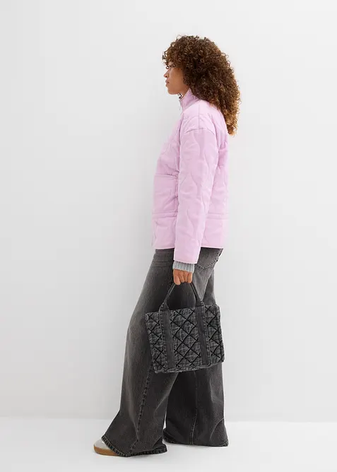 Oversized vattert jakke, bonprix