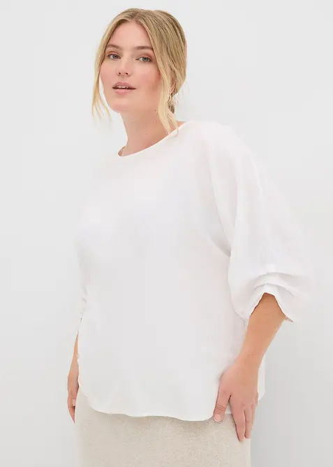 Bluse i 100% bomull, bonprix