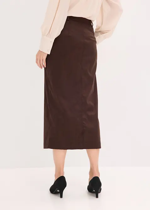 Blyantskj&oslash;rt i imitert semsket skinn, bonprix