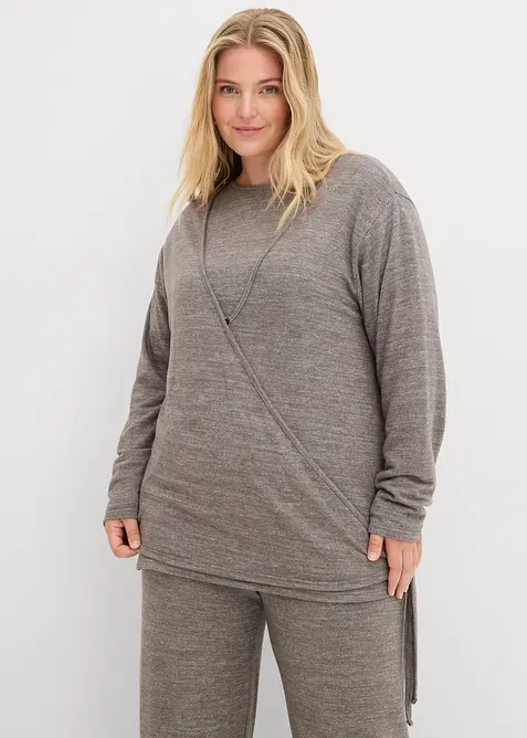 Cardigan i omslagsmodell, bonprix