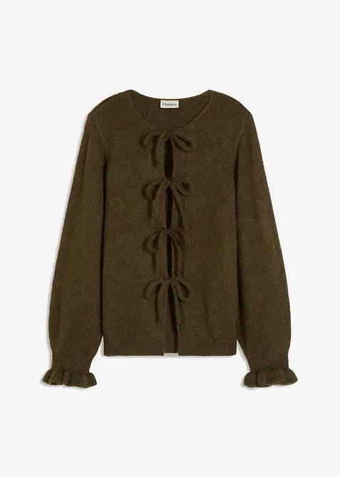 Oversized cardigan i mykt materiale med ull, bonprix