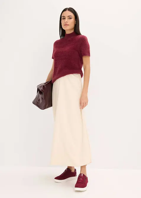 Maxiskjørt i strukturmateriale, bonprix