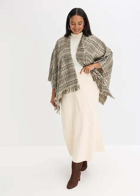 Maxiskjørt i strukturmateriale, bonprix