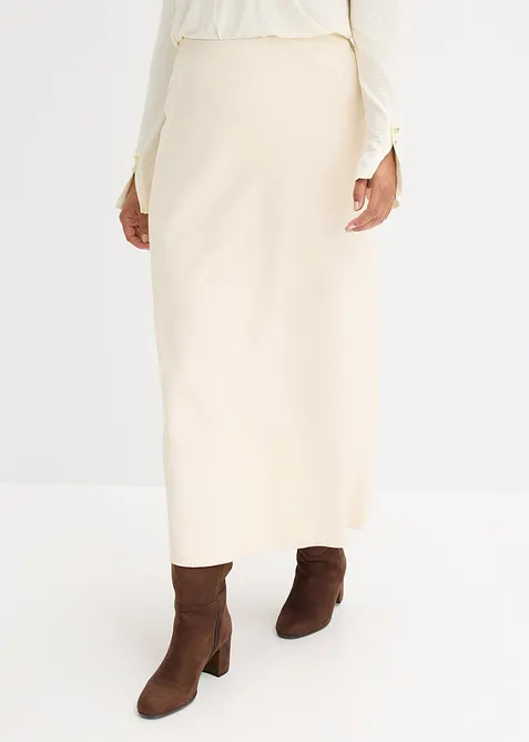 Maxiskjørt i strukturmateriale, bonprix