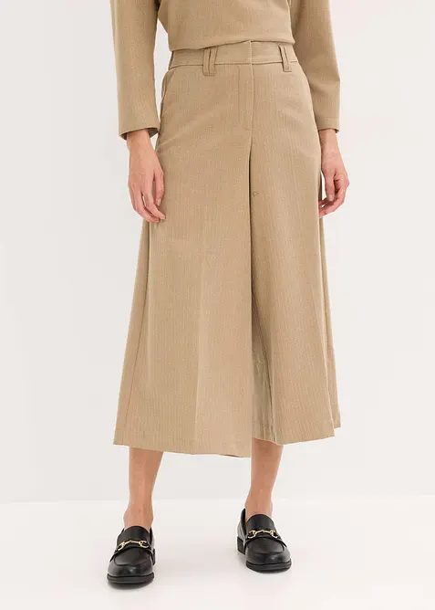 Bukse i ullstil med fiskebensmønster, bonprix