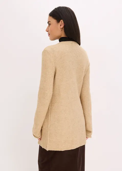 Kort strikkekåpe med paljetter og glansgarn, bonprix