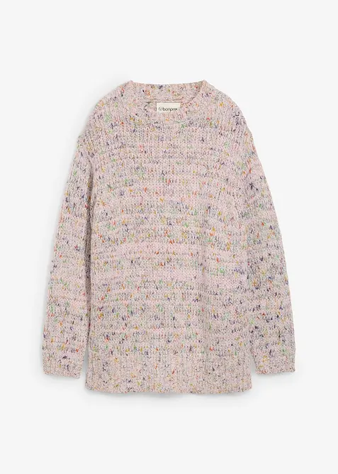 Oversized genser i noppegarn, bonprix