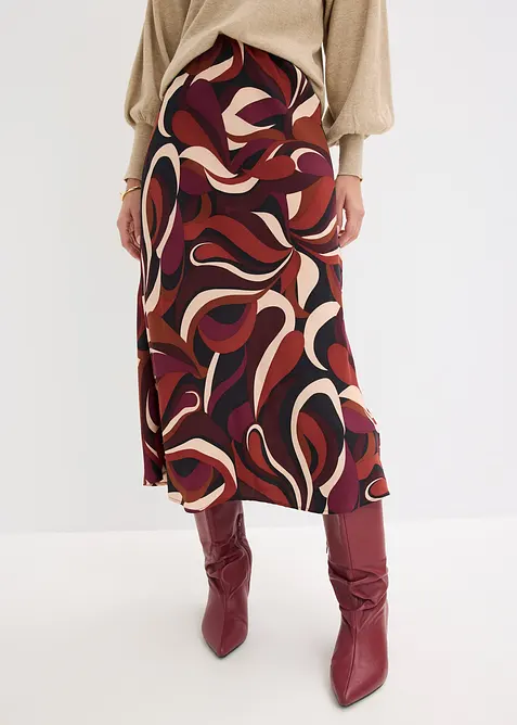 Midiskj&oslash;rt i lett sateng, bonprix