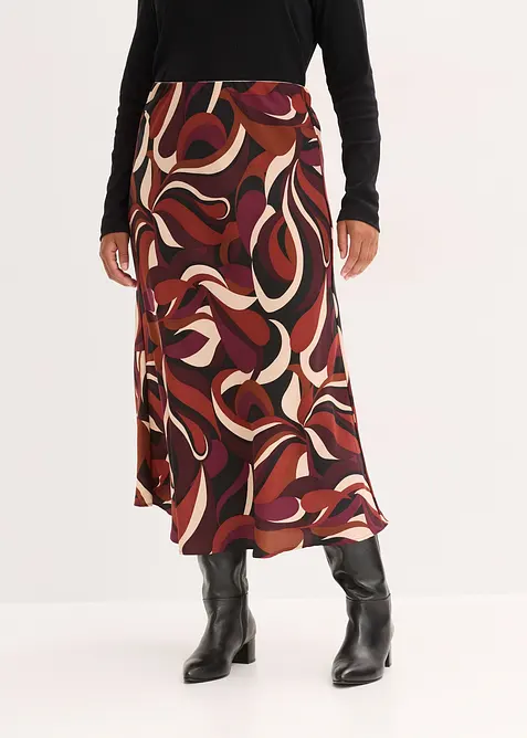 Midiskj&oslash;rt i lett sateng, bonprix