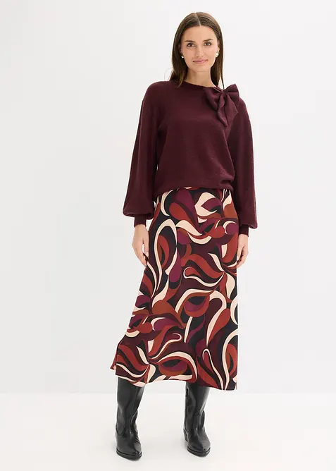 Genser med applikert sl&oslash;yfe, bonprix