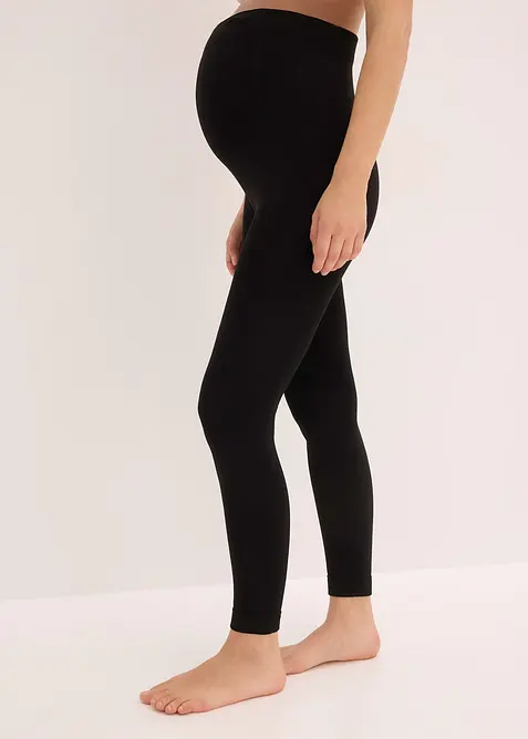 Varmende mammaleggings med fleece, 140 DEN, bonprix