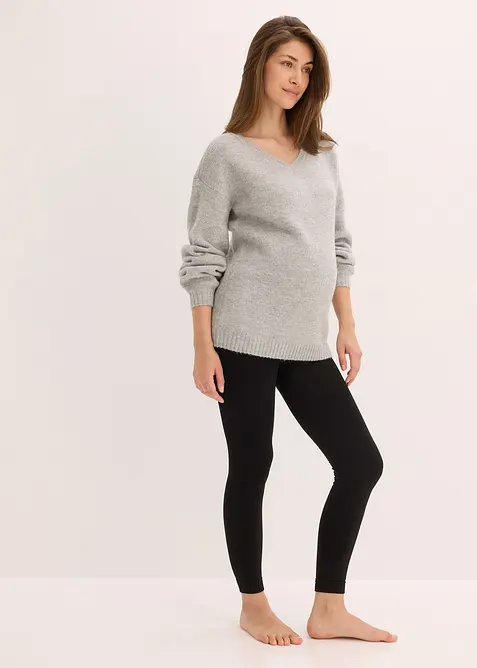 Varmende mammaleggings med fleece, 140 DEN, bonprix